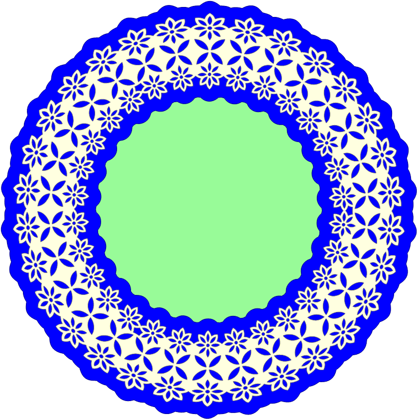 Flower Garden Doily - Crochet Patterns For House Decorations (862x866), Png Download