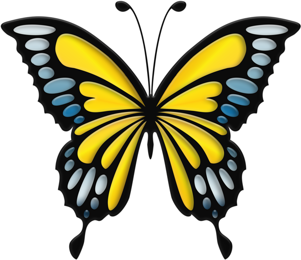 0, - Pink Butterfly Cliparts (600x518), Png Download