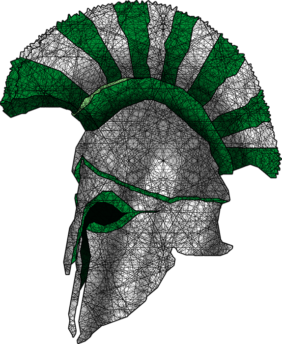 Click And Drag To Re-position The Image, If Desired - Spartan Helmet V-neck Tees (574x700), Png Download