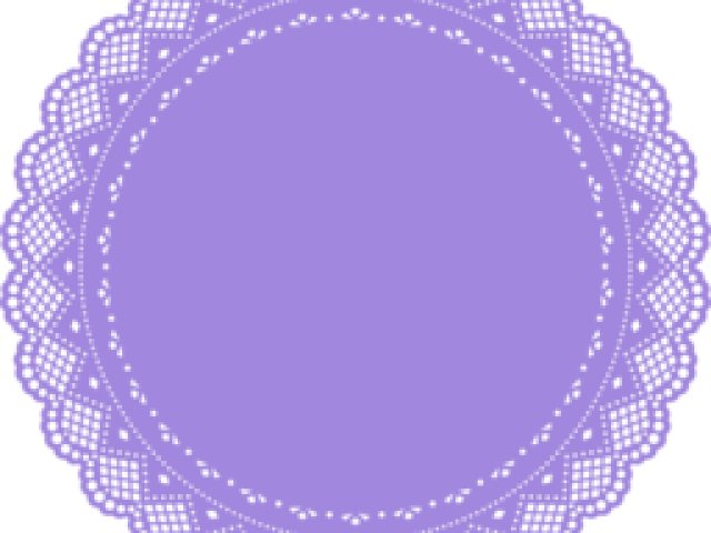 Purple Clipart Doily - Mk Photography (640x480), Png Download