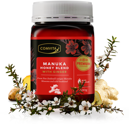 Comvita Manuka Honey Blend With Lemon 250g (420x480), Png Download