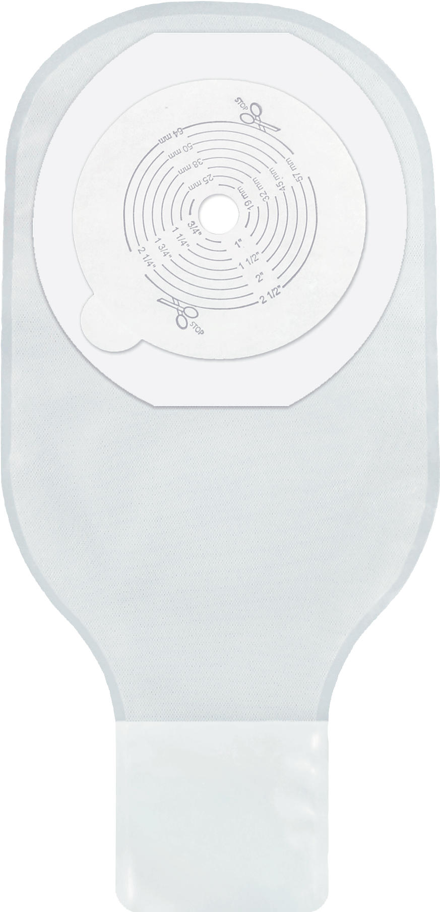 Securi T Usa 12" 1 Piece Drainable Pouch Tape Collar - Label (956x1880), Png Download