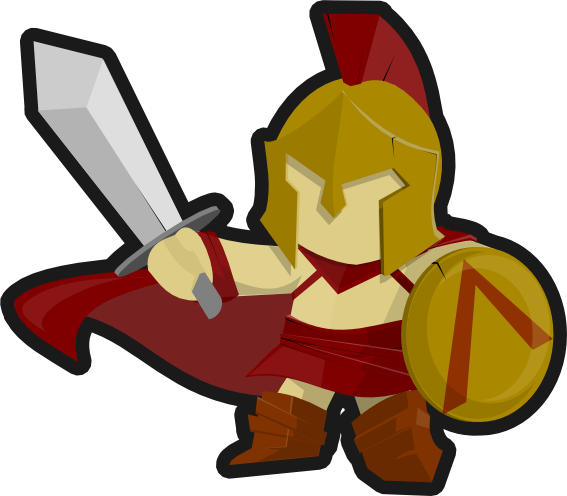 Warrior Clipart Sparta - Spartan Soldier Clipart (567x496), Png Download