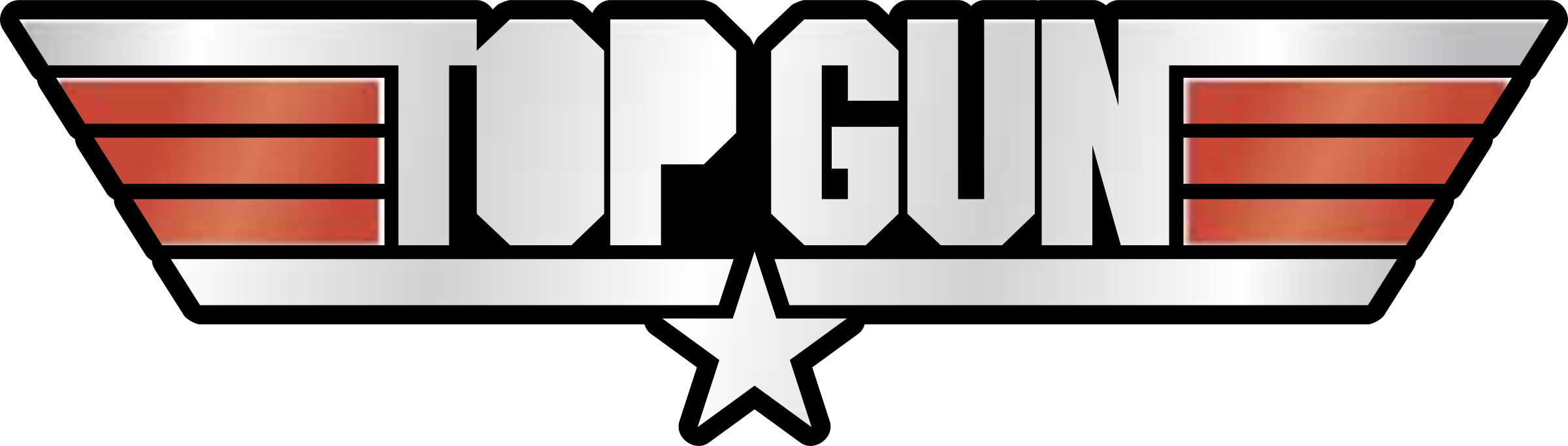 Top Gun Logo - Top Gun Logo Png (1024x294), Png Download