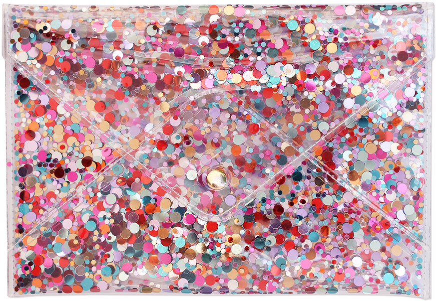 Packed Party Confetti Clutch - Confetti (1024x1024), Png Download