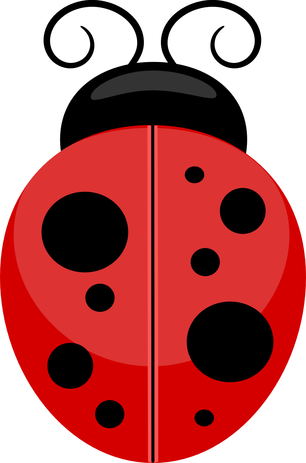 Mixed Clip Art Scrapbooking, Clip Art And Craft - Clipart Ladybug (1067x1612), Png Download