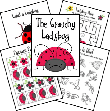 Grouchy Ladybug Complete - Grouchy Ladybug Coloring (354x356), Png Download