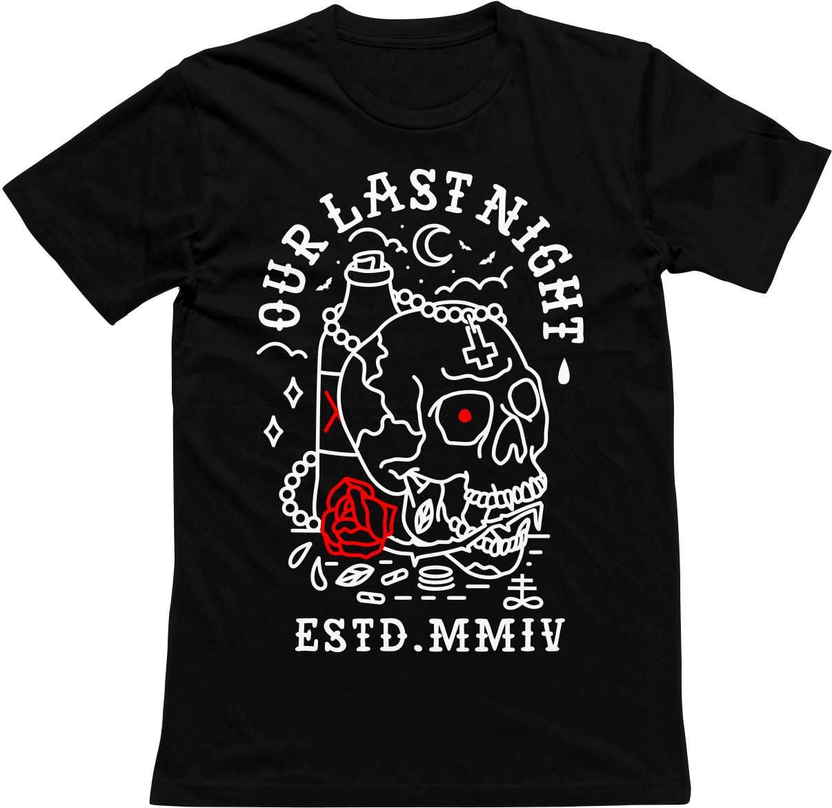 Black Skull Tee - Julian Cope Drunken Songs (1301x1301), Png Download