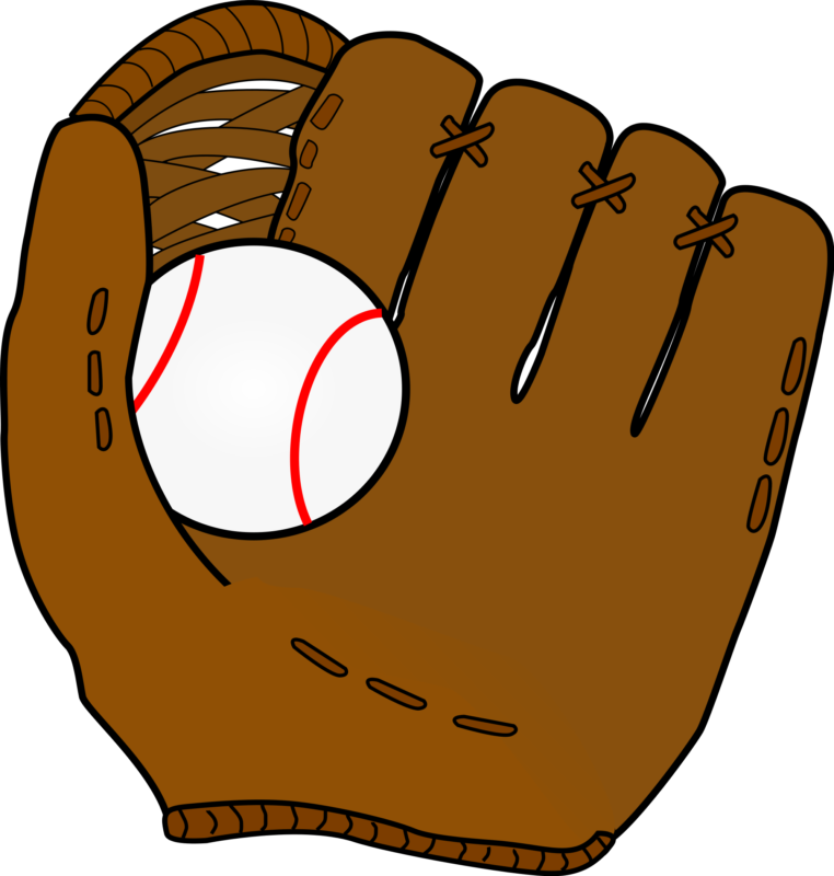 New 65 Free Baseball Clipart Black & White Images【2018】 - Cartoon Baseball Glove Png (762x800), Png Download