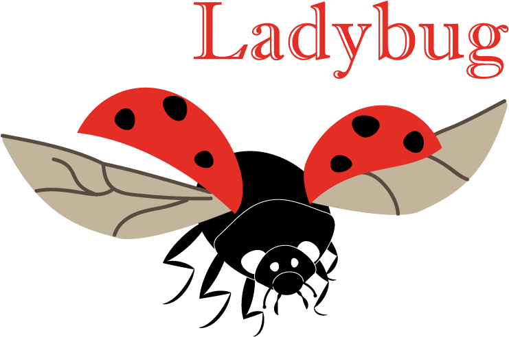 I've Had This Ladybug For My Animal Alphabet Done For - Go Vegan! Square Sticker 3" X 3" (792x612), Png Download