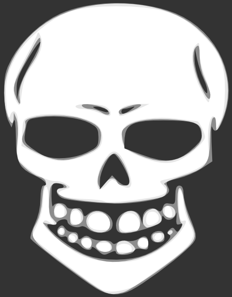 Skull - Happy Halloween Shirt Costume Skull Head T-shirt (468x599), Png Download
