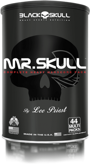 Suplemento Black Skull Mr - Mr. Skull 44 Packs - Black Skull (496x600), Png Download