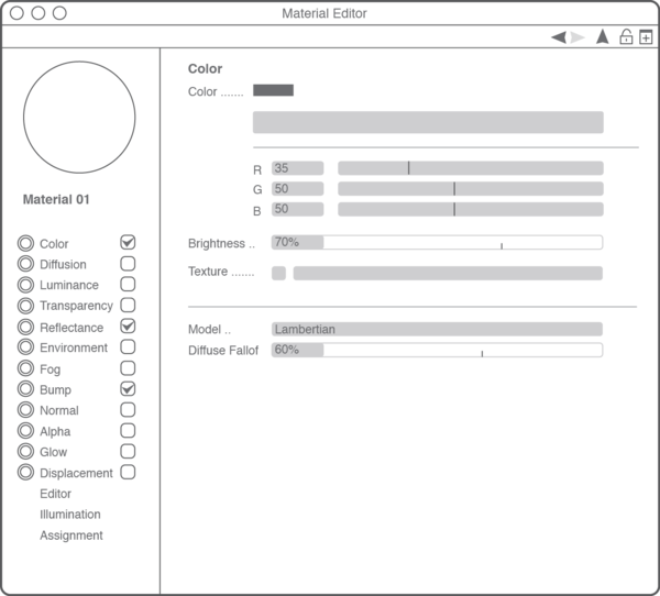 Material System - Cinema 4d (600x542), Png Download