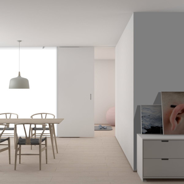 Interior Photo Wallpaper - Tonalità Di Bianco Per Pareti (600x600), Png Download