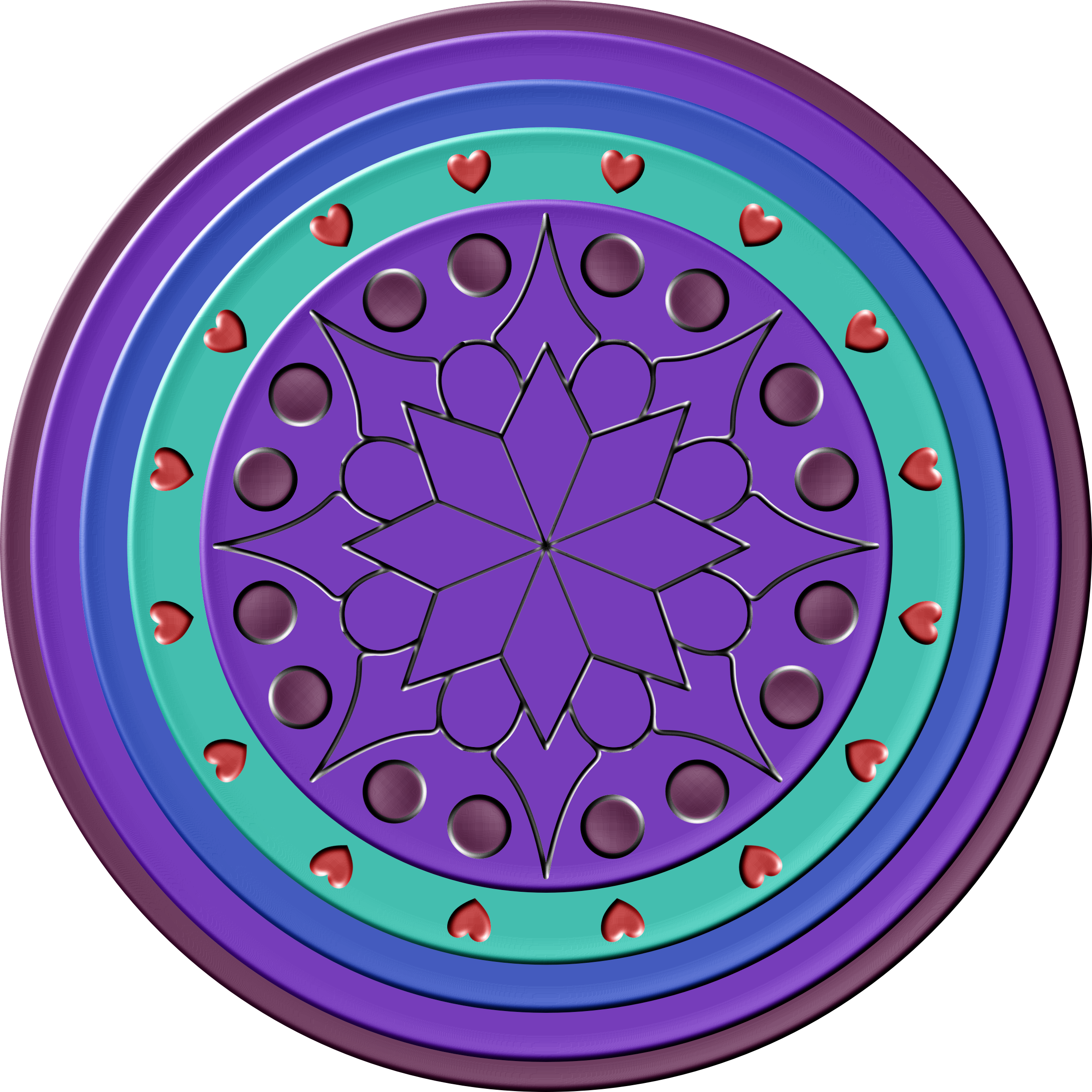 This Free Icons Png Design Of Dream-catcher Mandala (2400x2400), Png Download