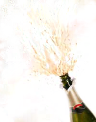Champagne Splash Psd (313x400), Png Download