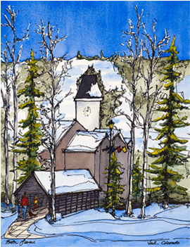 Vail - Painting (614x351), Png Download