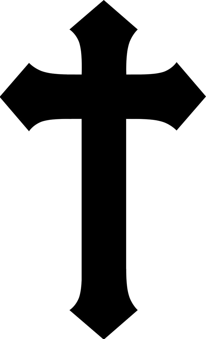 Christian Cross Png Photo - Cross Tattoo Transparent Background (697x1145), Png Download