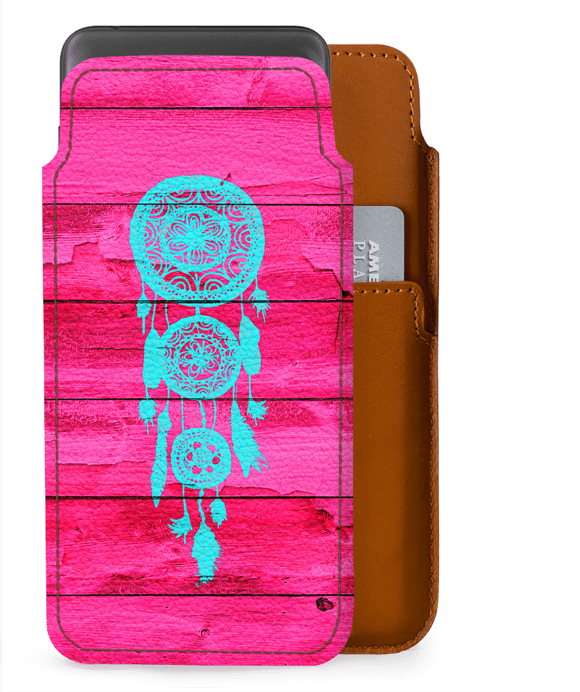 Dailyobjects Hipster Teal Dreamcatcher Girly Pink Fuchsia - Hipster Teal Dreamcatcher Girly Pink Fuchsia Wood Iphone (1000x1000), Png Download
