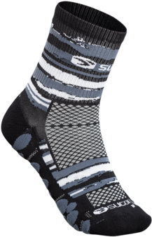 Sugoi Rsr Quarter Sock Printed, Black/brush Stroke - Sugoi 2018 Rsr Quarter Sock (424x600), Png Download