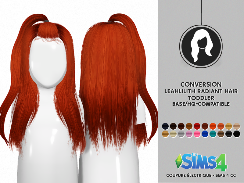 Leah Lillith Radiant Hair - Sims 4 Cc Redhead Sims (800x600), Png Download