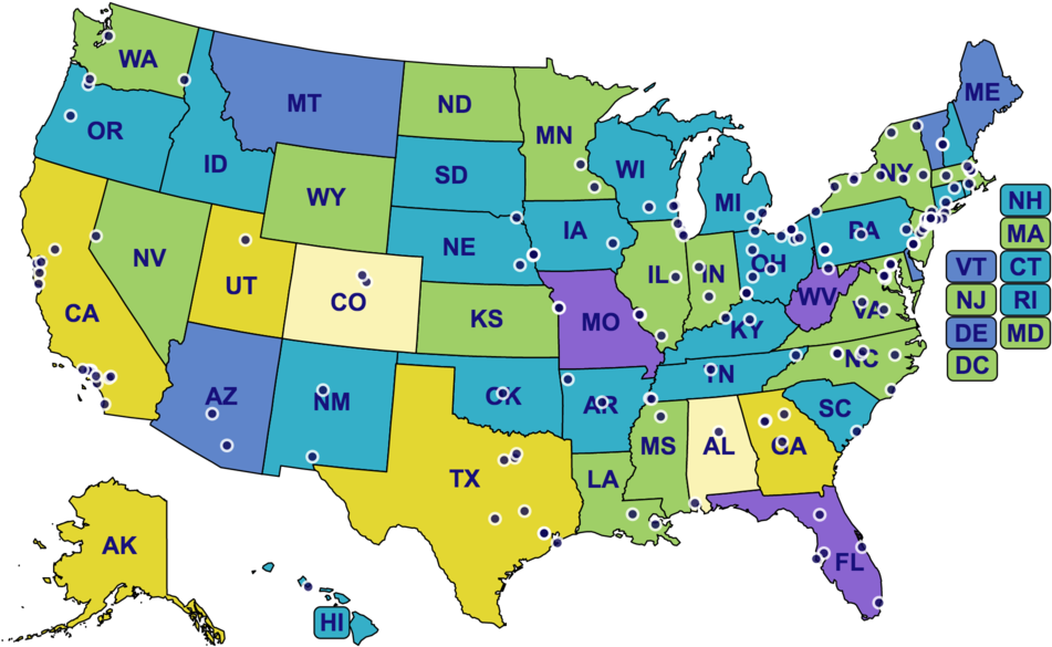 The Map Also Indicates The Rates Of Hearing Loss In - Little Rock On Map (1000x616), Png Download