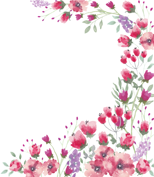 Png Watercolor Flower Lace Border - 花邊 水彩 (1024x731), Png Download