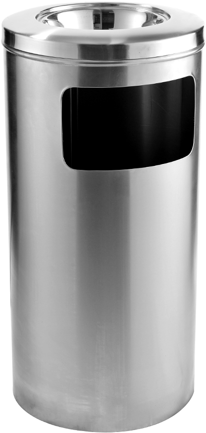 Stainless Steel Litter Bin Ashtray Top - Stainless Steel Dustbin (1000x1000), Png Download