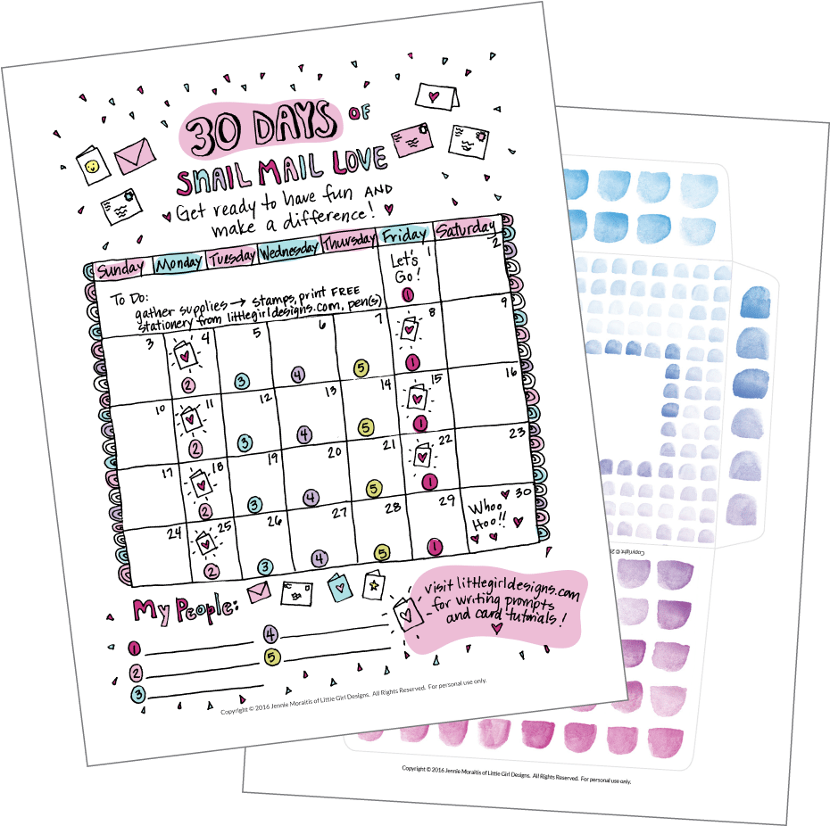 The 30 Day Mailbox Love Challenge - Paper (1000x1000), Png Download