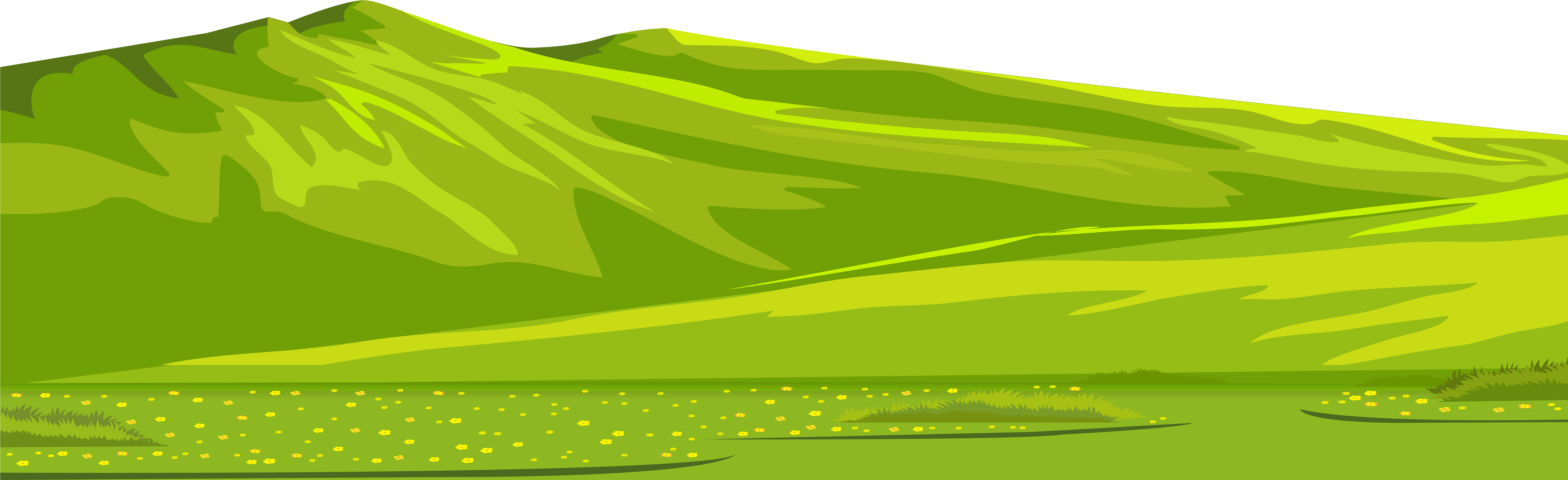 View Full Size - Valley Clipart (8000x2596), Png Download