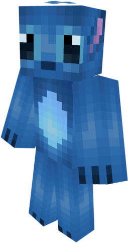 Cцтїё ~ Stitch Minecraft Skin - Cute Stitch Minecraft Skin (640x640), Png Download