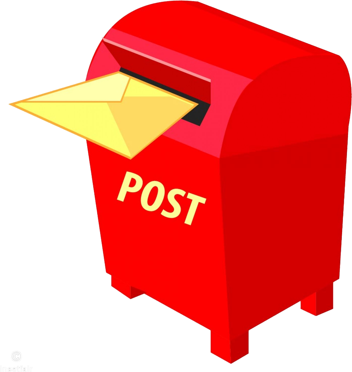 Red Post Box Png (1390x1472), Png Download