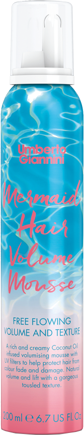 Mermaid Hair Vegan Volume Mousse - Catch A Wave Umberto Giannini Review (800x907), Png Download