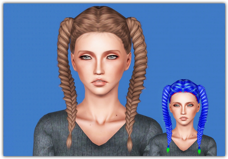 Dreamchase“ Cas Thumbnail Mesh By Leah Lillith Hair - Girl (540x322), Png Download