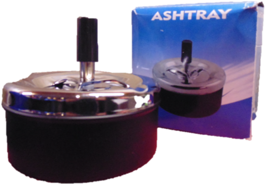 Spinner Ashtray - Matte Black - Spin1b - Plastic (550x385), Png Download