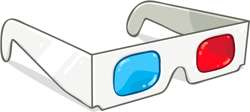 8 Kbytes - 3d Glasses Png (1024x1024), Png Download