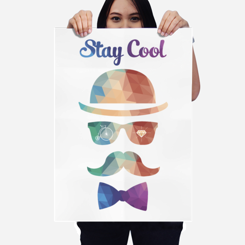 Explore Hipster Poster, Stay Cool, And More - Capa Transparente Personalizada Exclusiva Samsung Galaxy (500x500), Png Download