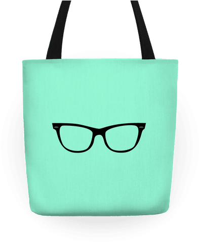 Mint Large Glasses Tote - Tote Bag (484x484), Png Download
