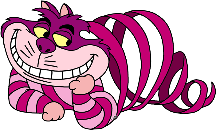 Cheshire Cat Png - Cheshire Cat Disappearing (712x436), Png Download