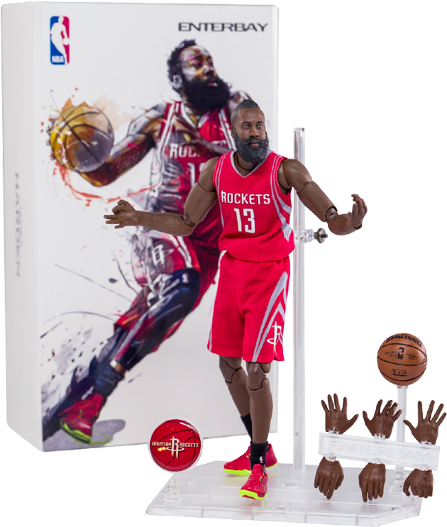 Enterbay Soldier Model 1/9 Blue Ball Star Hand Can - James Harden Enterbay (800x800), Png Download