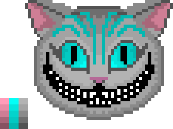 Cheshire Cat - Cheshire Cat Pixel Art (560x420), Png Download