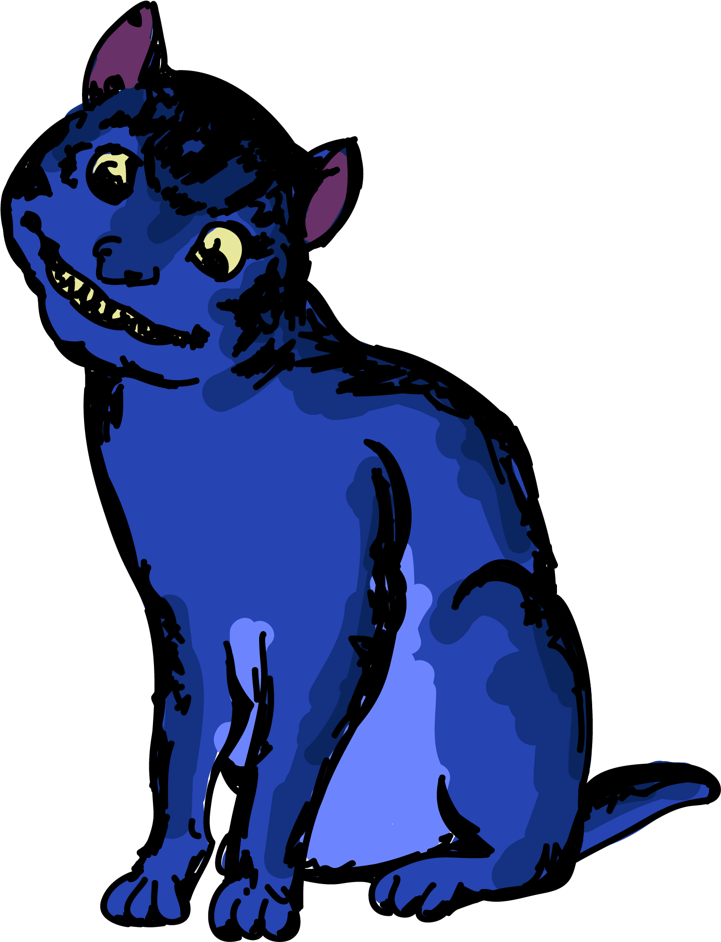 So Instead Of A Simple, Flat Png Image, These Files - Cat (2226x2333), Png Download