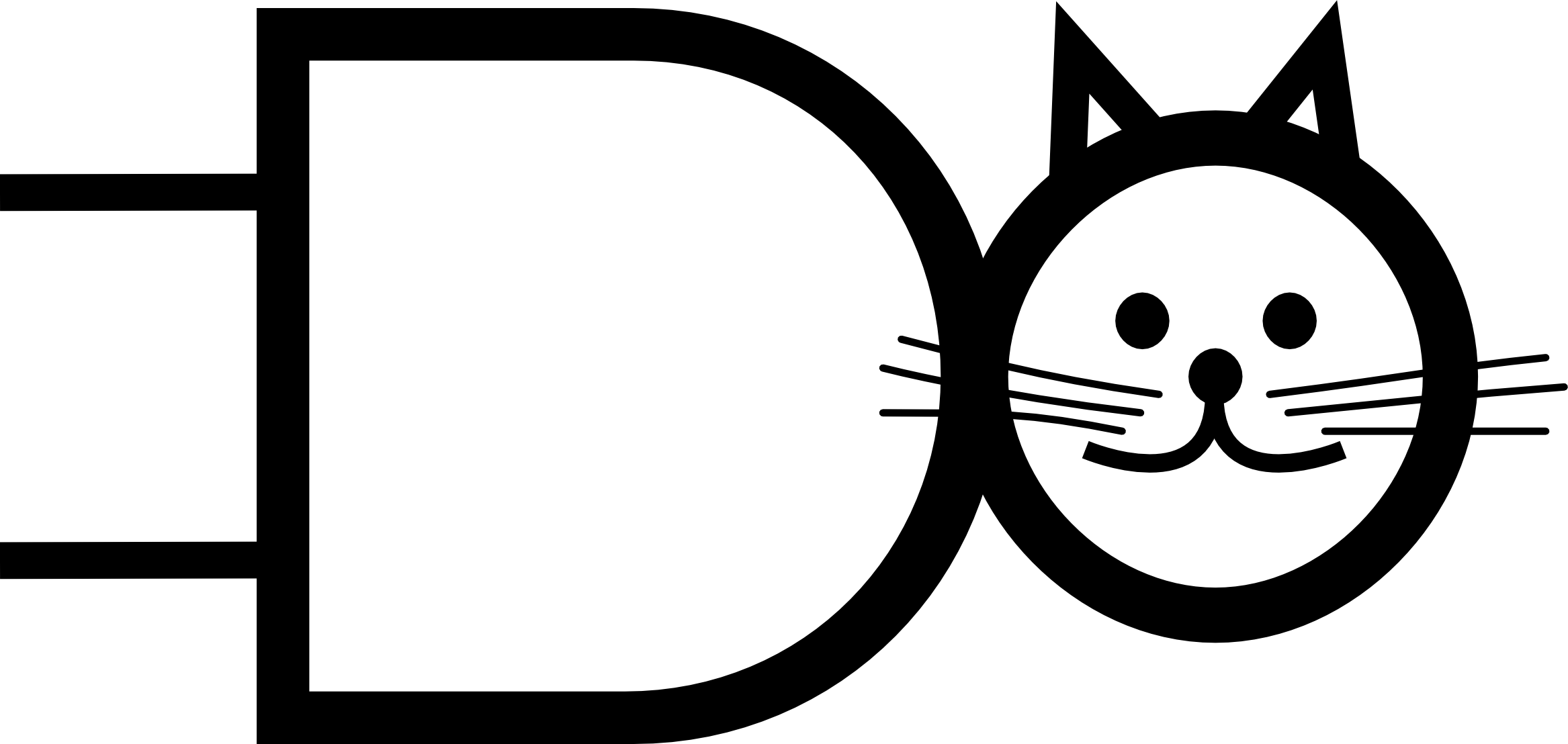 0k Nand Cheshire Cat - Nand Cat (2334x1108), Png Download