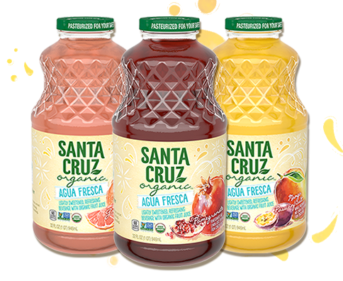 Aguafresca-carousel - Santa Cruz Organic Agua Fresca, Pomegranate - 32 Fl (484x396), Png Download