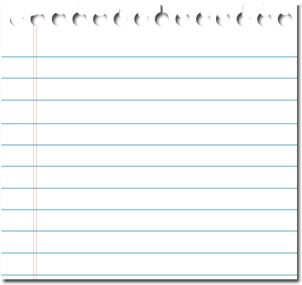 Torn Note Paper Png - Transparent Notebook Paper Png (464x437), Png Download