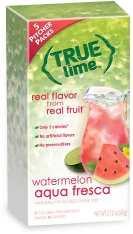 True Lime Watermelon Limeade Box Watermelon 2qt Box - True Lime Watermelon Agua Fresca (350x500), Png Download
