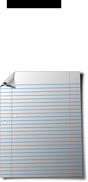 Note Pad Paper Clip Art - Clip Art (288x591), Png Download