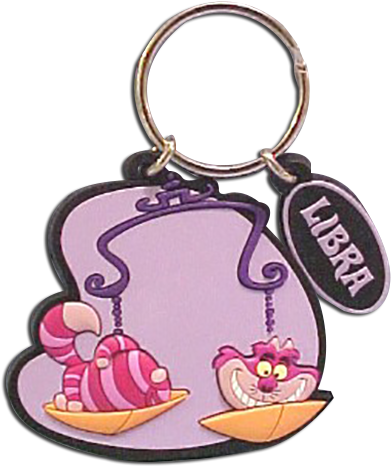 Cheshire Cat Keychain - Disney Cat Alice In Wonderland Keychain (424x500), Png Download
