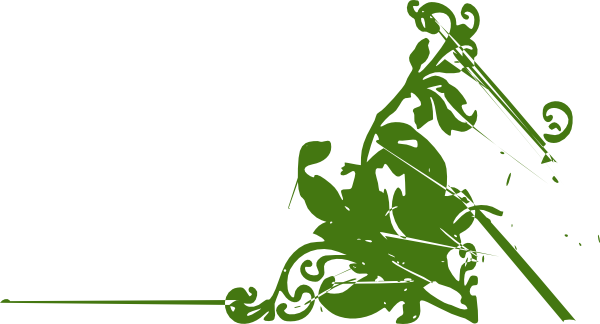 Decorative Flower Corner Green Clip Art - Aura Badge/aura-line Surface Printed Membership Cards (600x324), Png Download