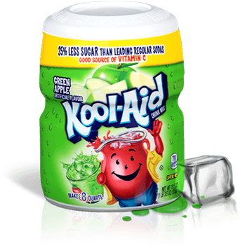 Kool Aid Green (351x353), Png Download